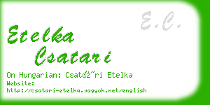 etelka csatari business card